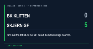 Skjern GF scorede fire gange på elleve minutter