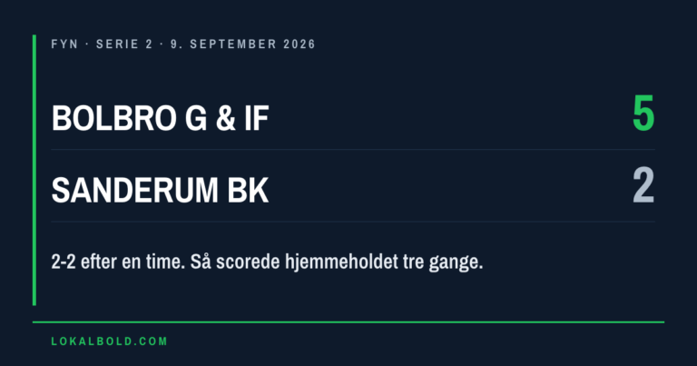 Tre mål af Pay Thore Bischoff i Bolbros 5-2