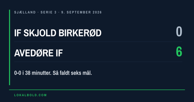 Hattrick af Marcus Bono Clausen i Avedøre IF’s 6-0
